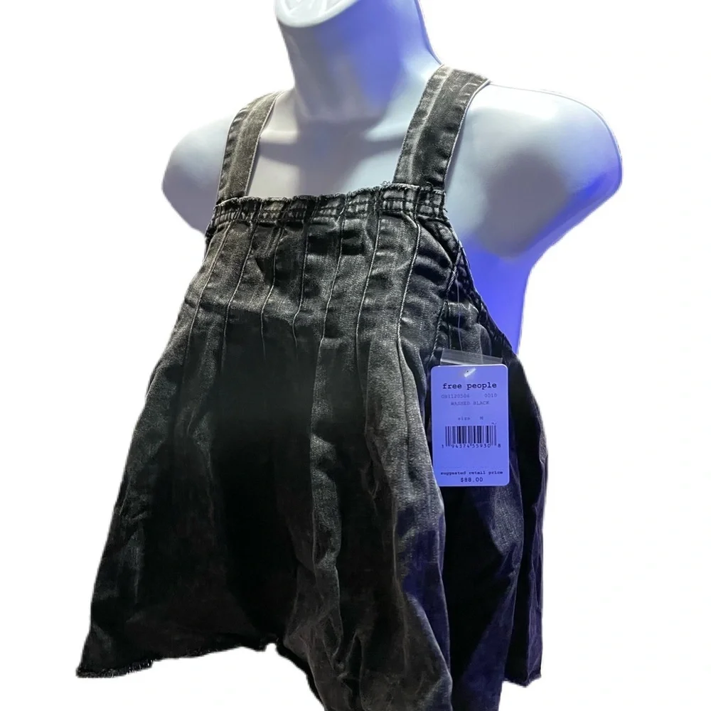 Free People Marina Denim Top - Picture 2 of 3